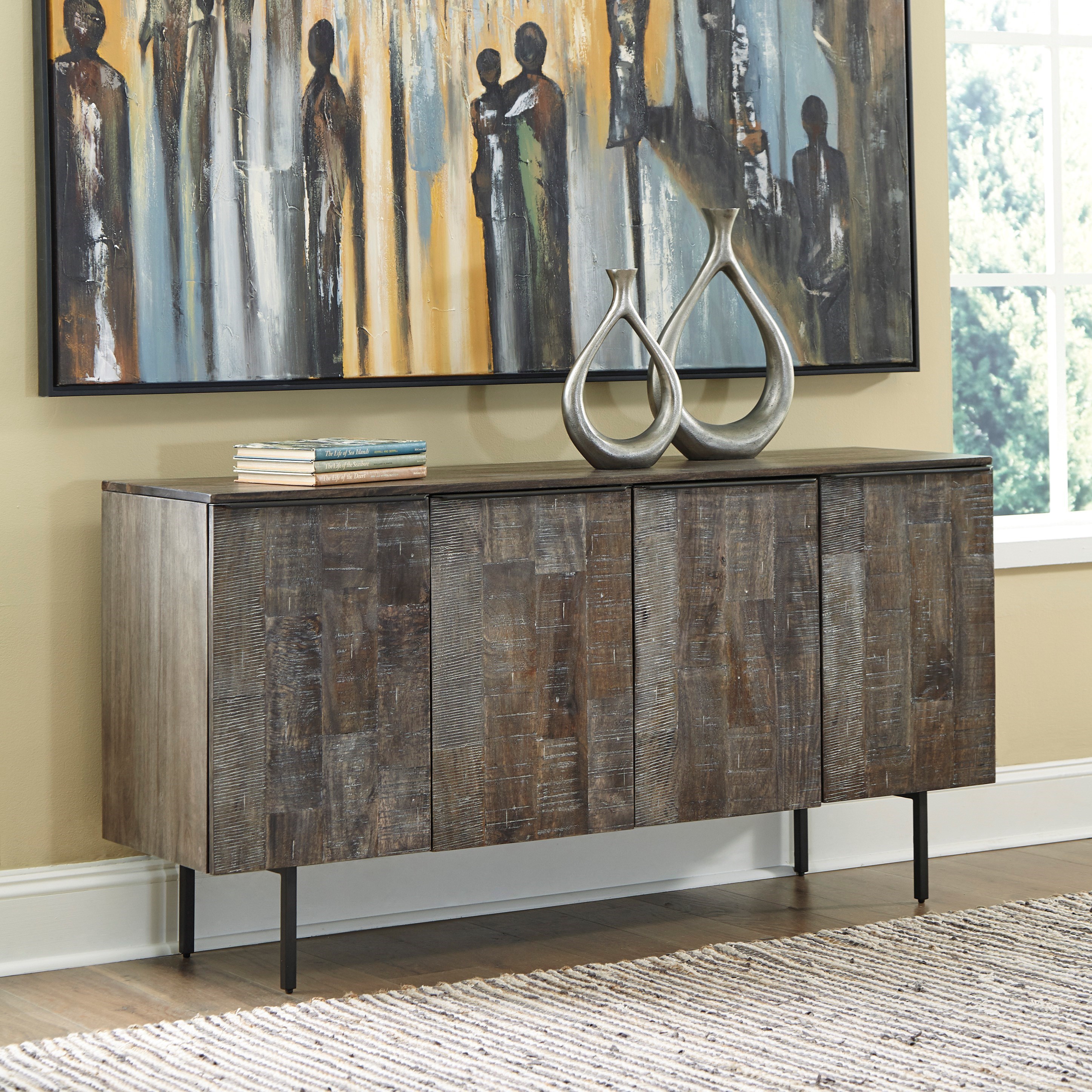 Accent cabinet sales solid wood
